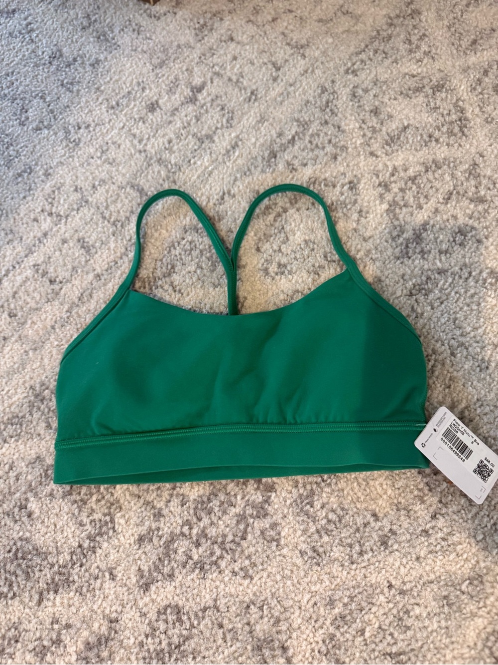 lululemon athletica Emerald Green Strappy Sports Bra